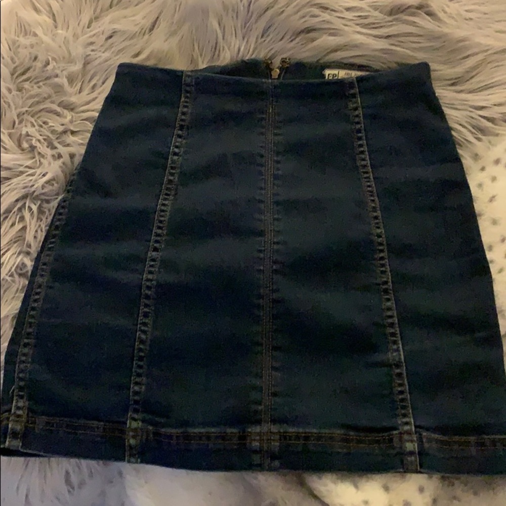 Free people denim skirt